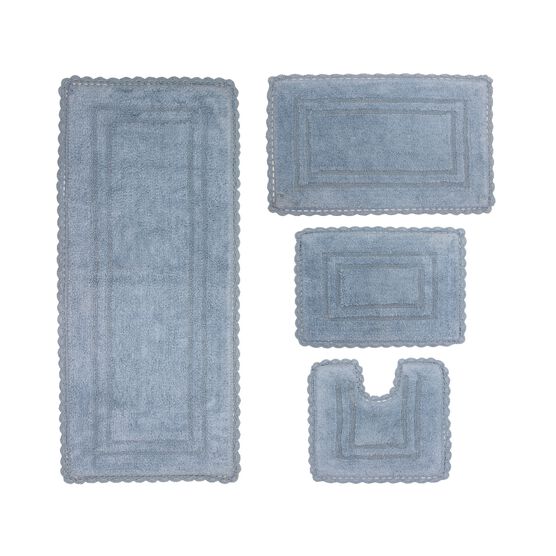 Casual Elegance 4-Pc. Bath Mat Set, BLUE, hi-res image number null
