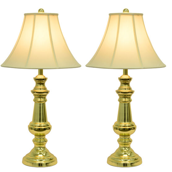 1 (Pair) Touch Control Polished Brass Table Lamps, , on-hover image number null
