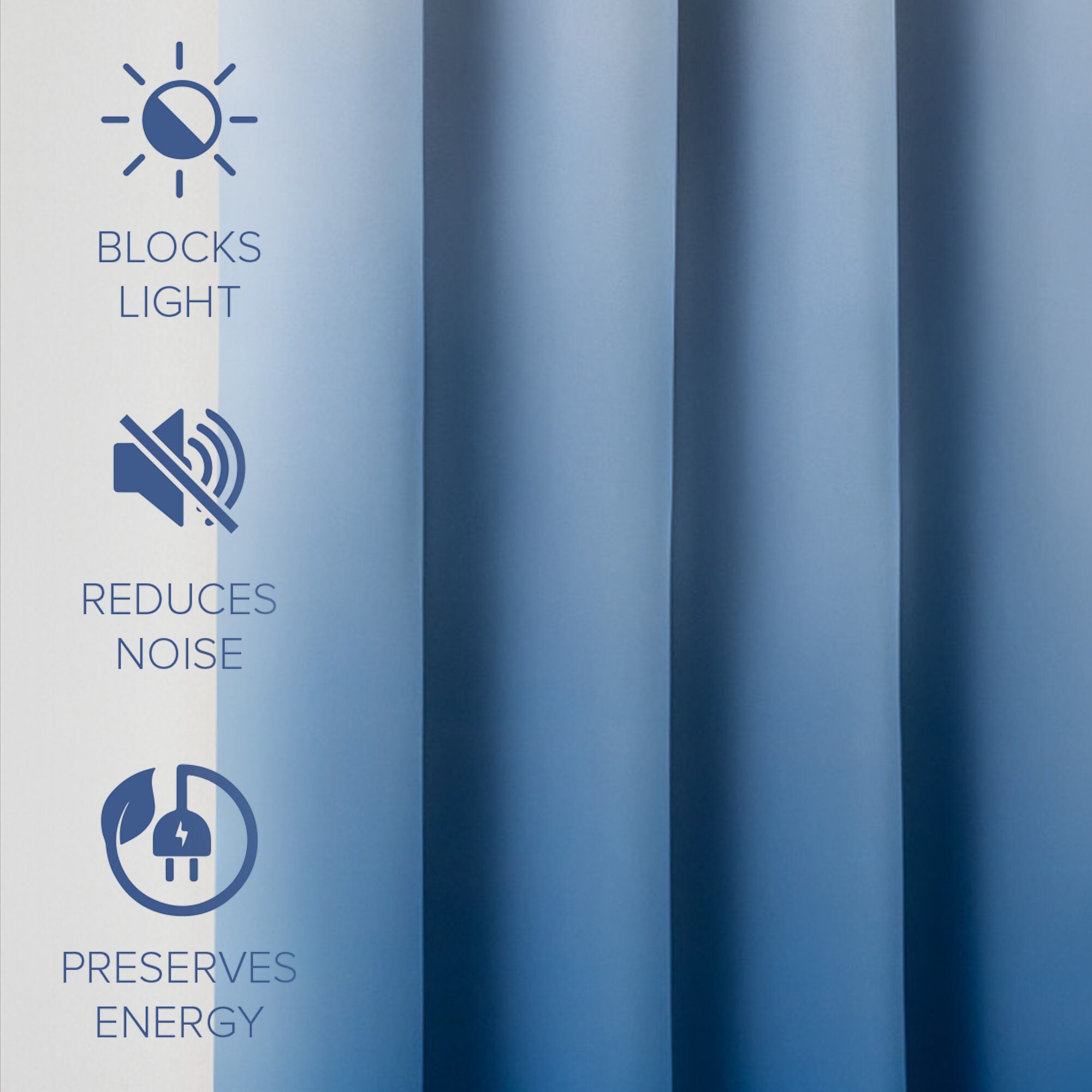 Ombre Room Darkening Grommet Pair, BLUE, alternate image number 4