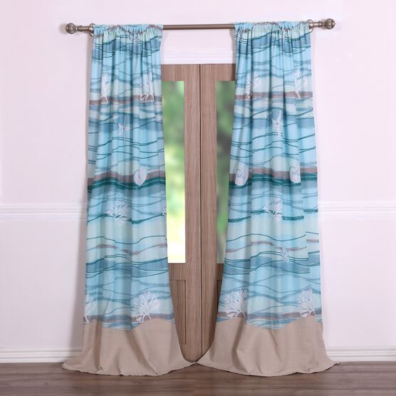 Maui Curtain Panel Pair , MULTI, hi-res image number null