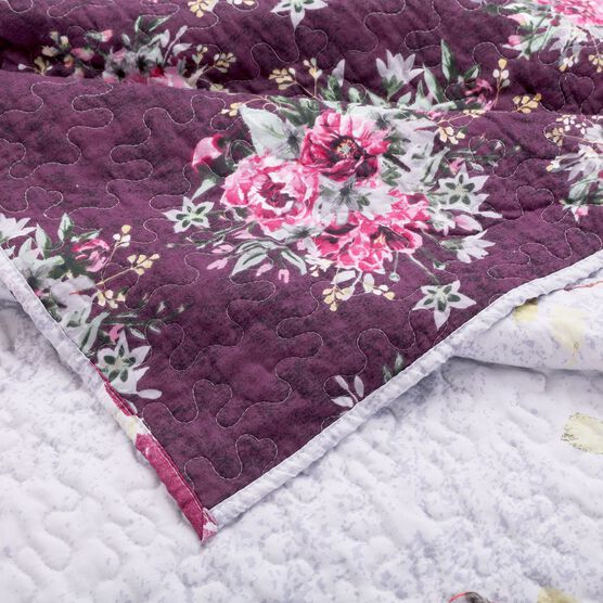 Rose Touch Quilted Throw Blanket, , alternate image number null