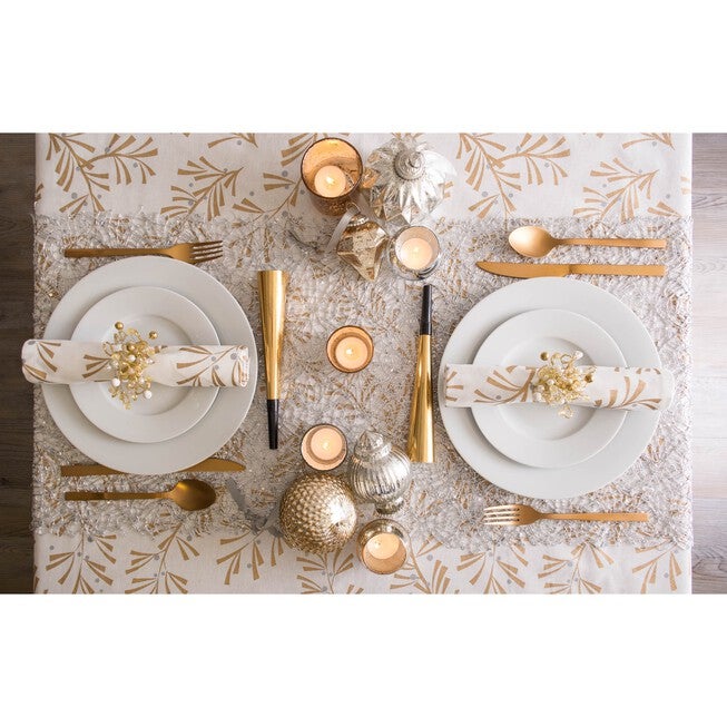 Silver Sequin Mesh Table Runner Roll, , alternate image number 5