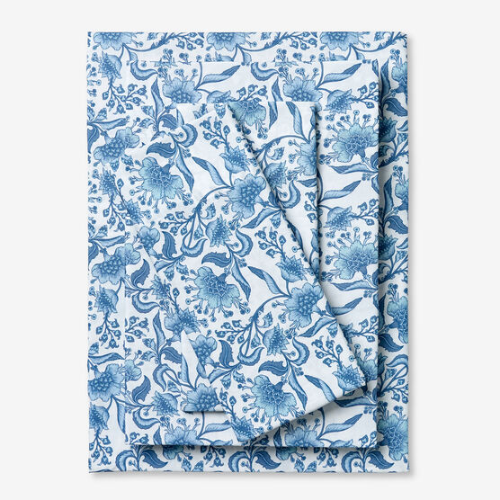 Comfort Cloud Floral Sheet Set, BLUE, hi-res image number null
