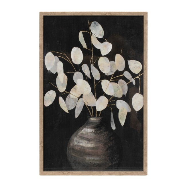 Beige Eucalyptus Print (Set of 2), BLACK/GREY, alternate image number null