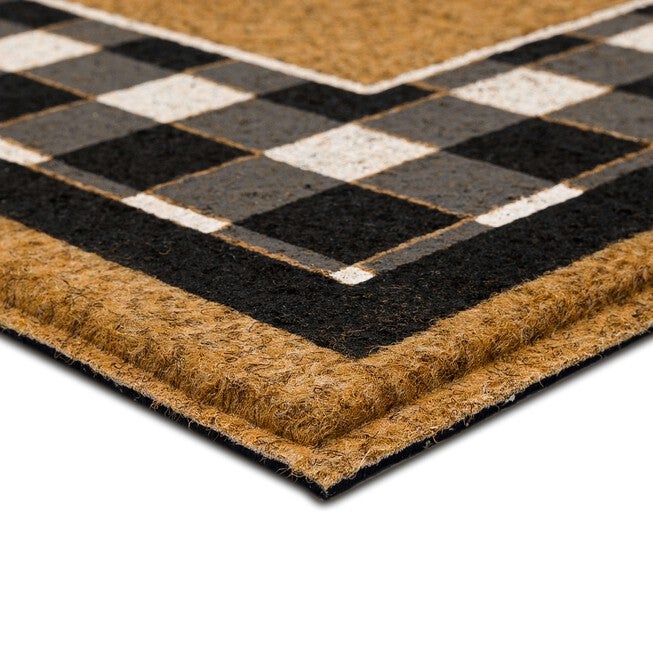 Fall Welcome Check Door Mat, , on-hover image number 1