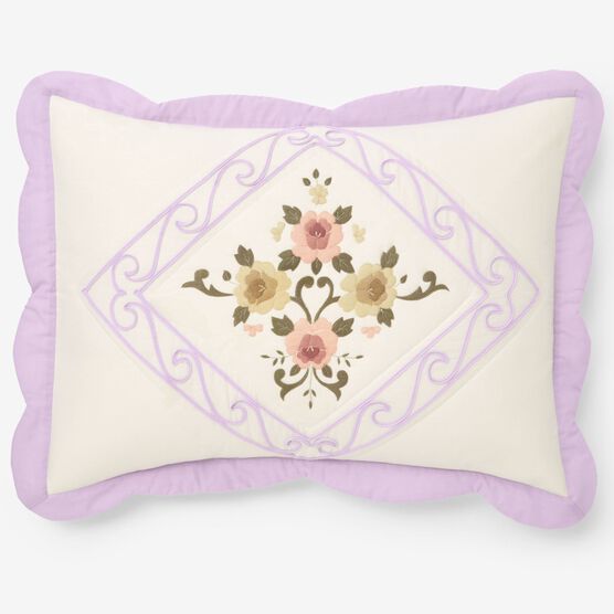 Ava Embroidered Cotton Sham, Ava Embroidered Cotton Sham,