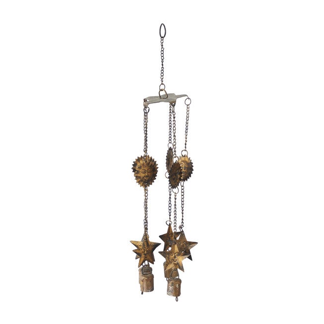 Brass Metal Eclectic Windchime, , on-hover image number 1