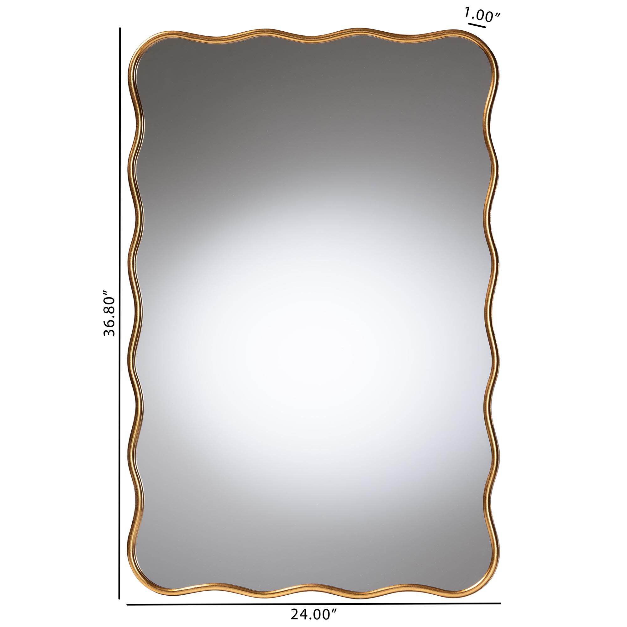 Cassara Accent Mirror, GOLD, alternate image number 4