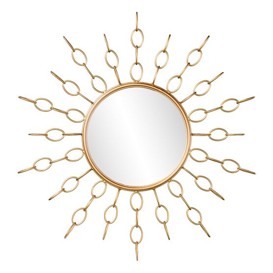 Salix Oversized Gold Starburst Mirror Wall Decor Brylane Home