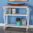 White Farmhouse Wood Console Table, 32 x 38, , alternate image number 7