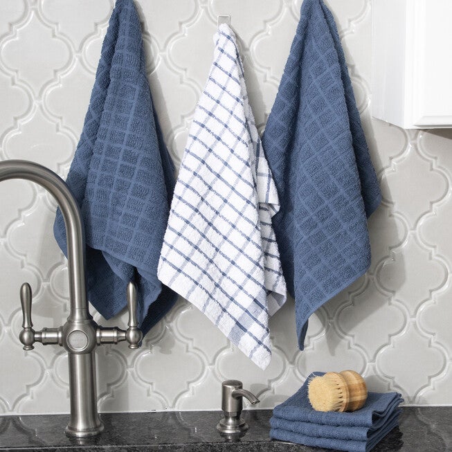Affordable Terry Kitchen Towels And Dish Cloths, Set Of 6, Putty ...