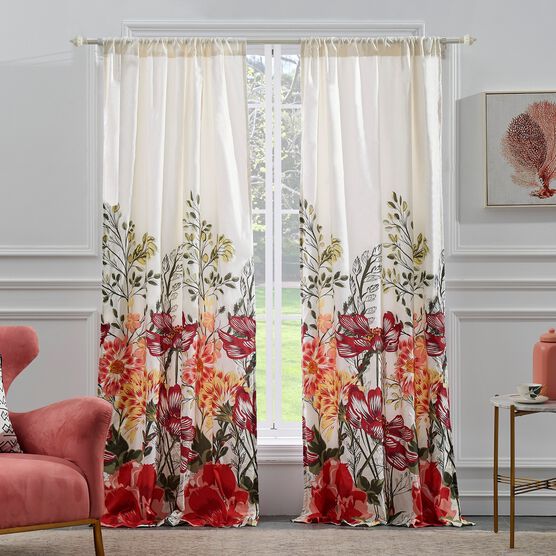 Meadow Curtain Panel Pair , MULTI, hi-res image number null