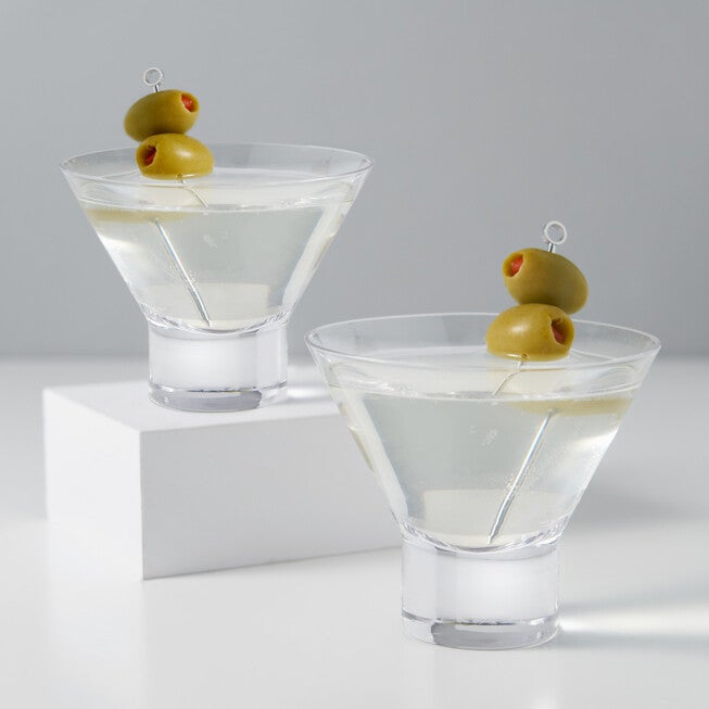 Heavy Base Crystal Martini Glasses, , alternate image number null