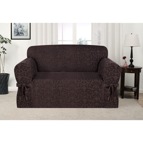 Kathy Ireland American Love Seat Cover, BROWN, hi-res image number null