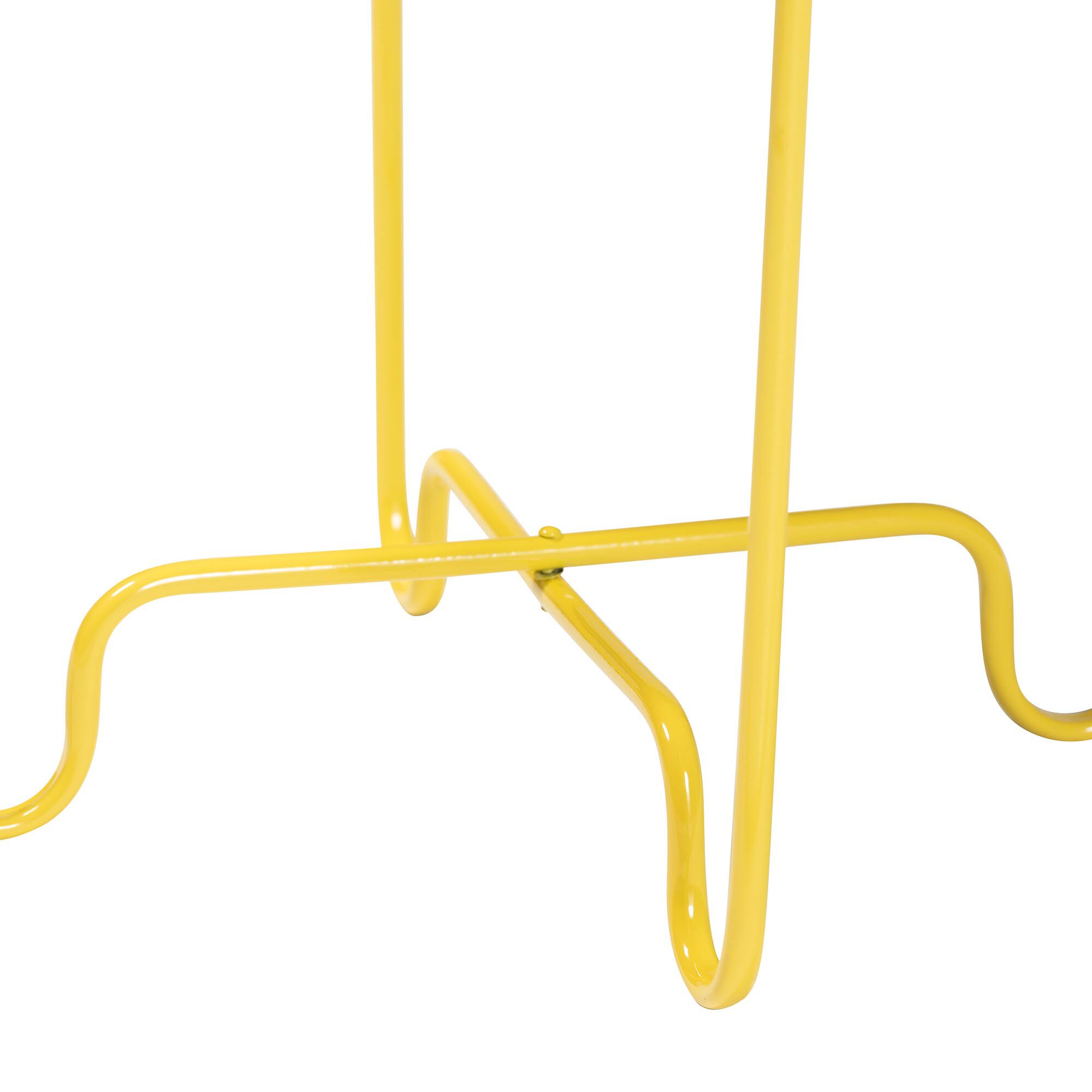 Laverne Yellow Metal Side Table, YELLOW, alternate image number 4