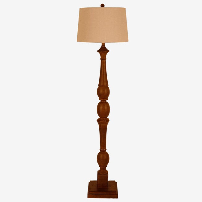 Crossmill Baluster Floor Lamp, BROWN, hi-res image number 0