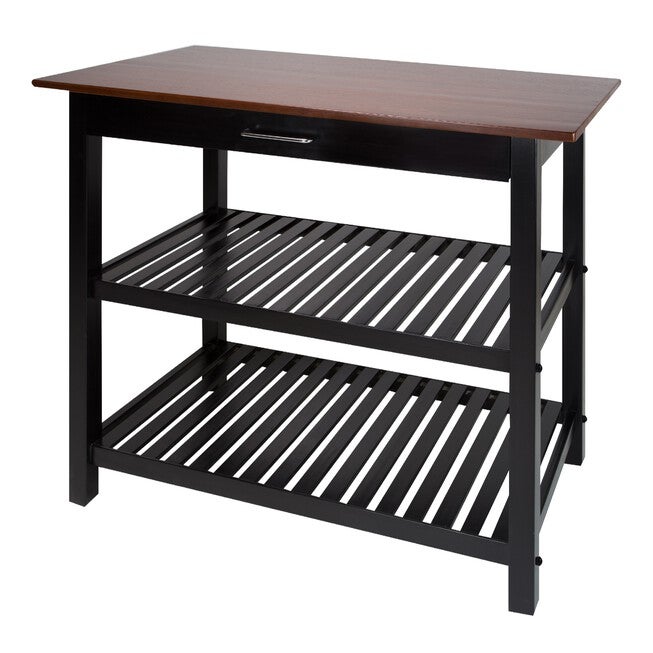 Kitchen Island with Solid Wood Top, , alternate image number null