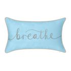 Celebrations ""Breathe"" Embroidered Decorative Pillow , MIST GREY, hi-res image number 0