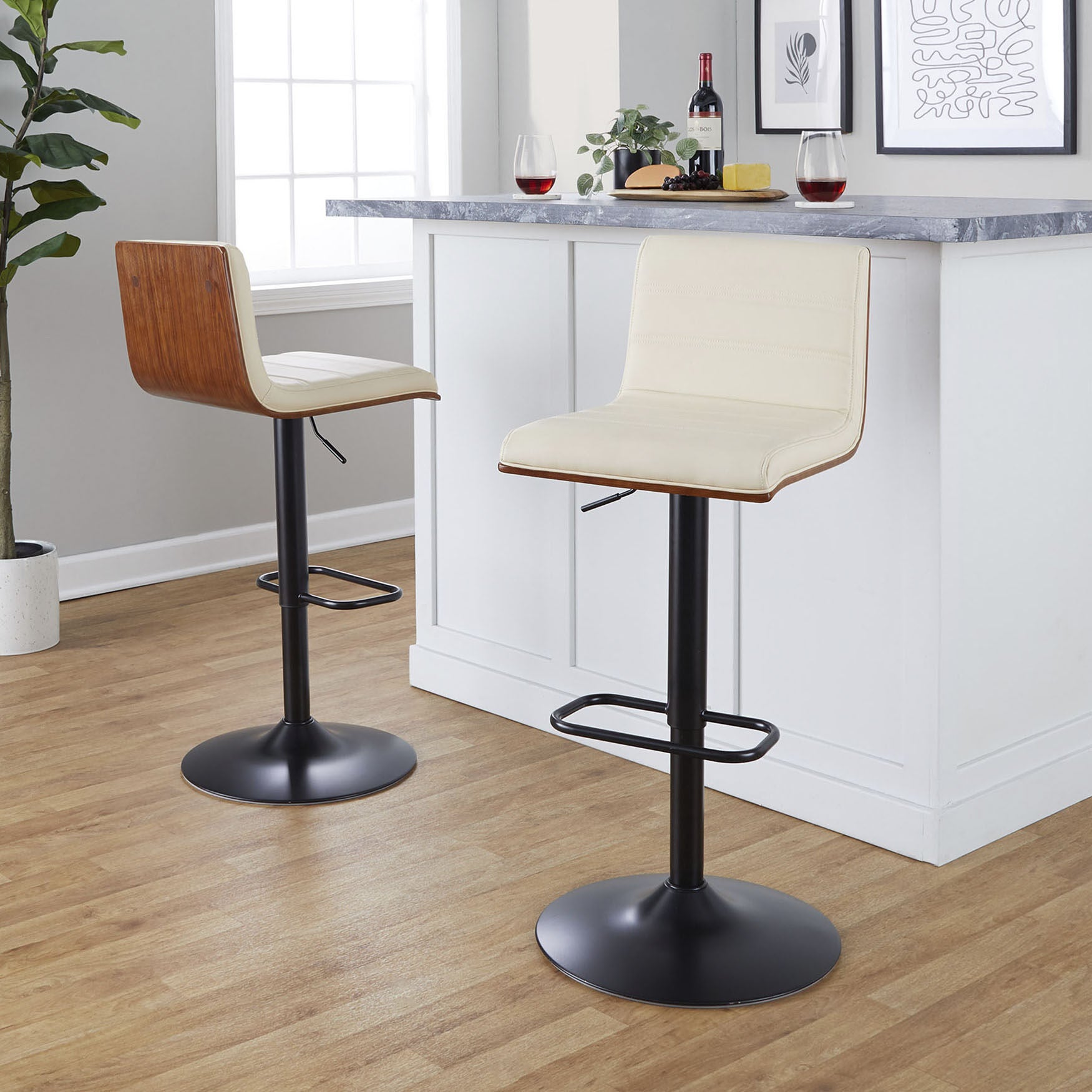 Vasari Adjustable Barstool - Set Of 2, , alternate image number 6