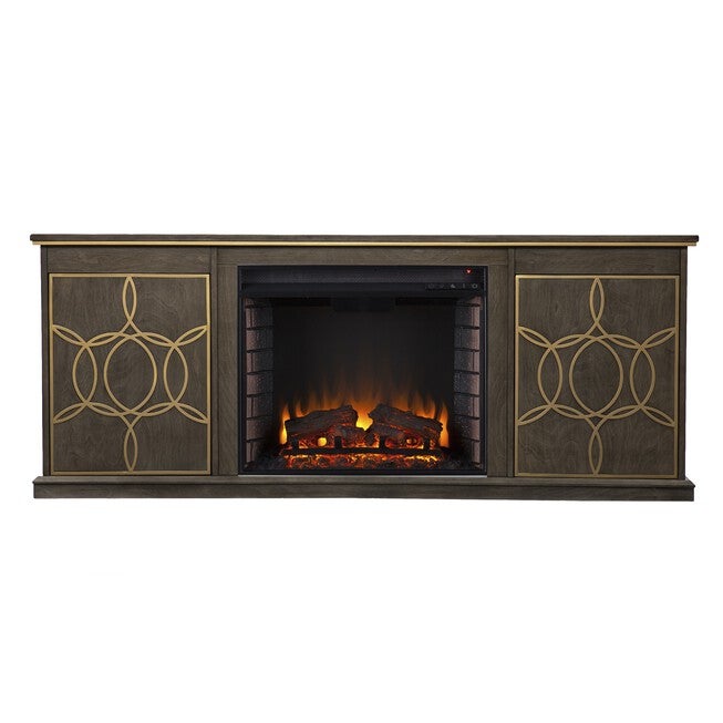 Yardlynn Electric Fireplace Console Media Storage, , on-hover image number null