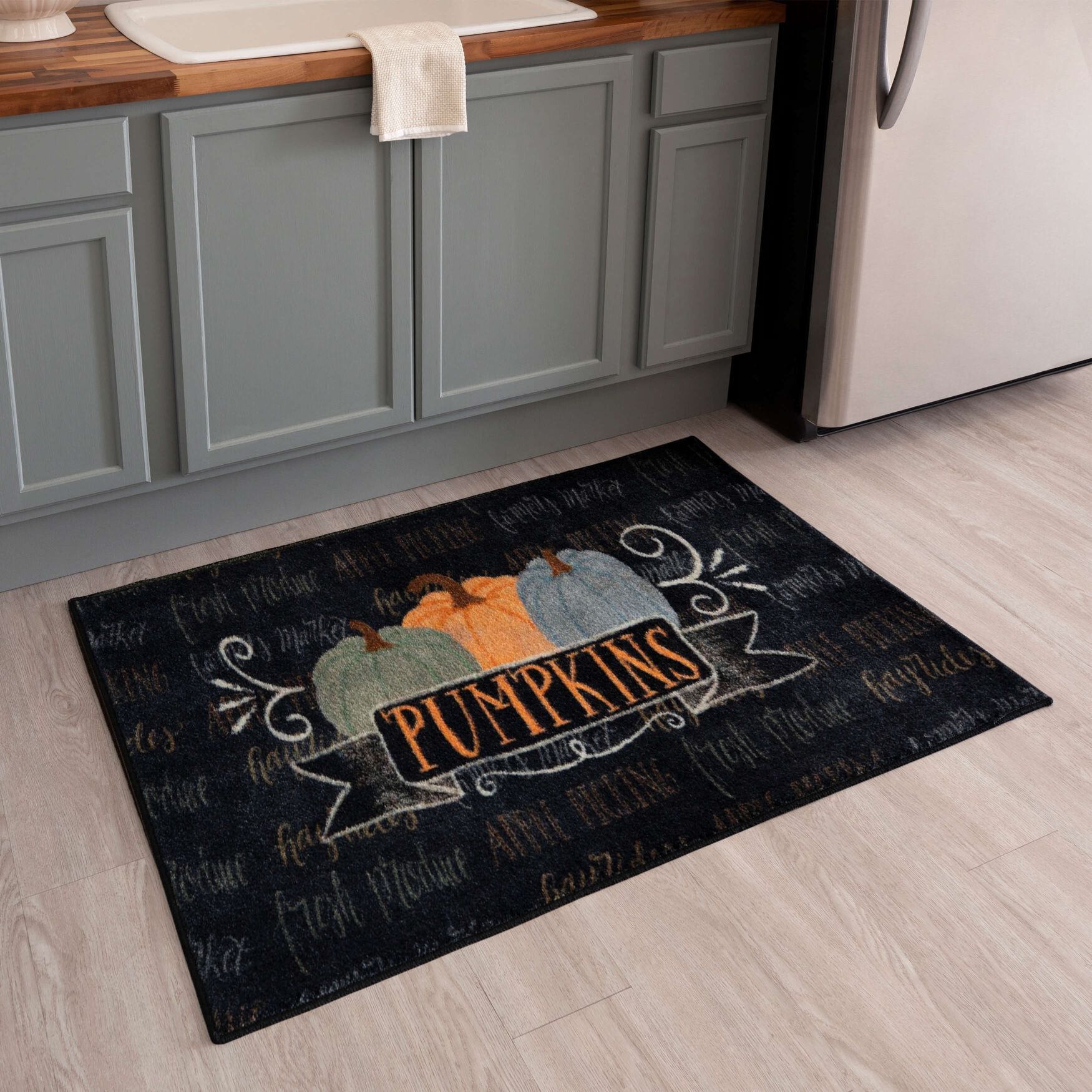 Pumpkins Kitchen Rug, , alternate image number 7