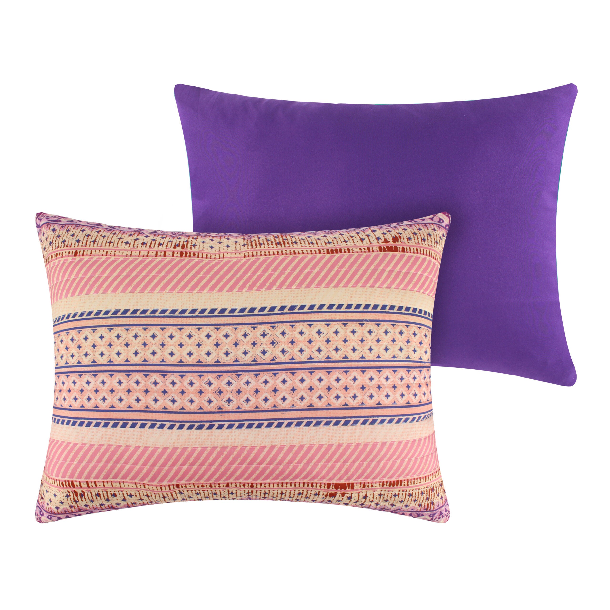 Aurora Finely Stitched Quilt Set, PINK, alternate image number 1