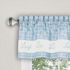 Live, Love, Laugh Window Curtain Tier Pair and Valance Set - 58x36, , alternate image number null
