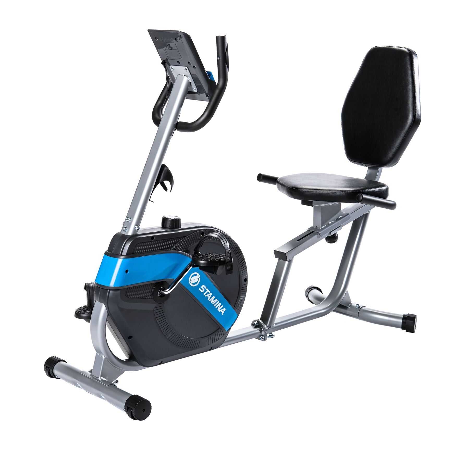 Affordable Stamina Recumbent Exercise Bike Blue Chrome Brylane Home