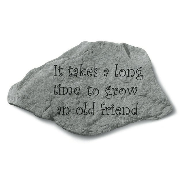 It Takes A Long Time To Grow An Old FriendGarden Accent Stone, GREY, hi-res image number null