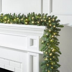 Pre-Lit Arrow-Tip 6' Garland