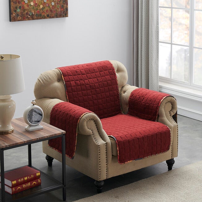 Gold Rush Arm Chair Quilted Furniture Protector, MULTI, on-hover image number 1