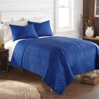 Seersucker Blue/White Stripe Design 6-in-1 Quilt Set, , alternate image number null