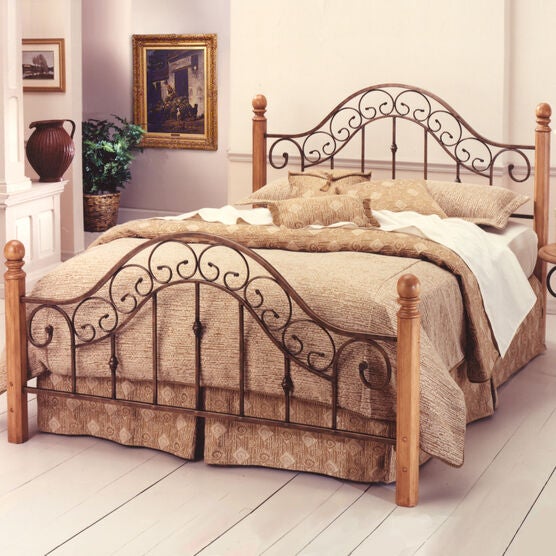 Full Bed with Bed Frame, 76'Lx56½'Wx52¼'H, BROWN COPPER Full Bed with Bed Frame, 76'Lx56½'Wx52¼'H, BROWN COPPER