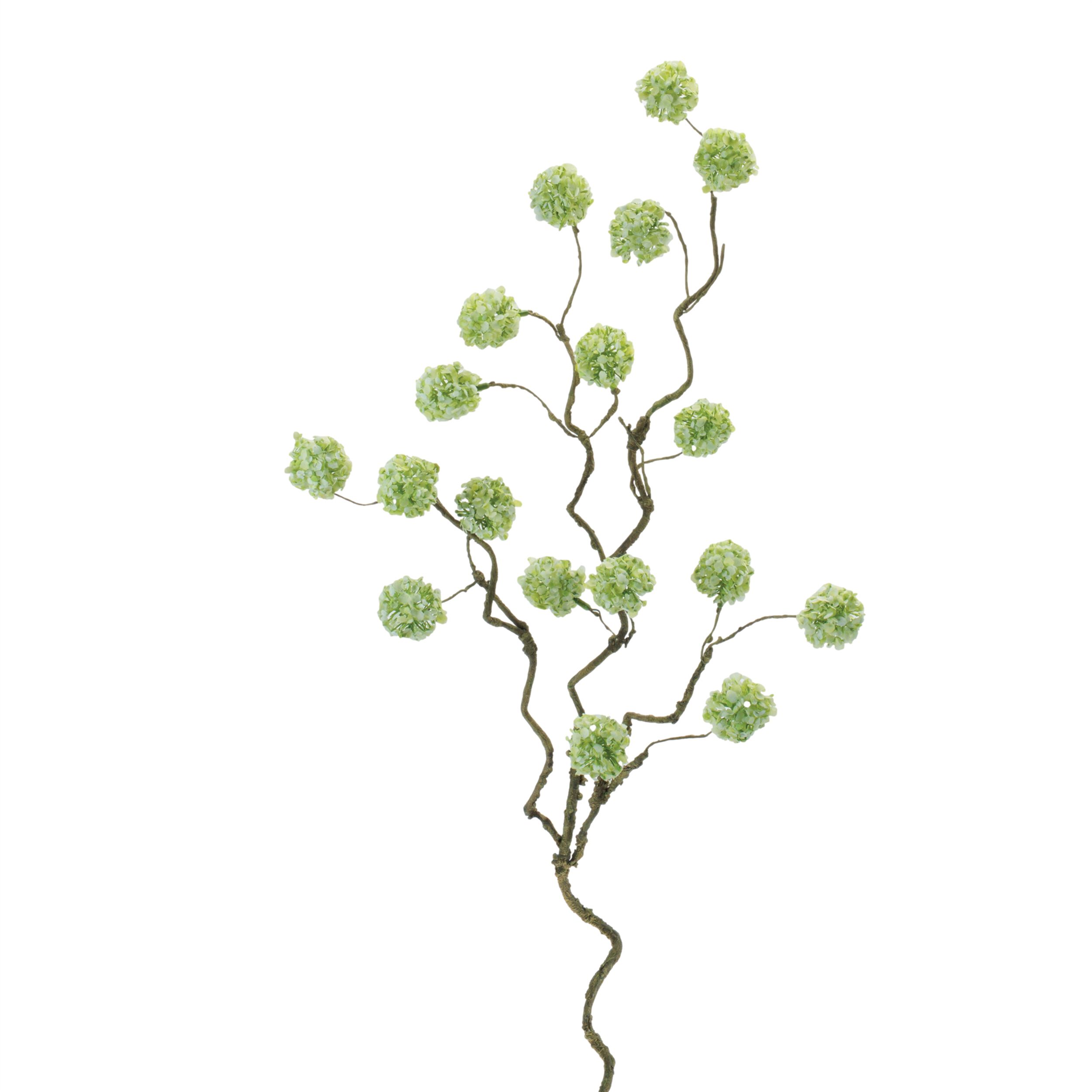 Snowball Floral Branch Set of 6, GREEN, hi-res image number 0