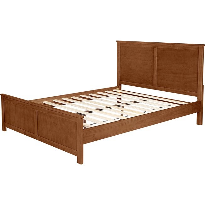 Winston Wooden Platform Bed in Cherry, King with 2 Nightstands, WALNUT, alternate image number 3