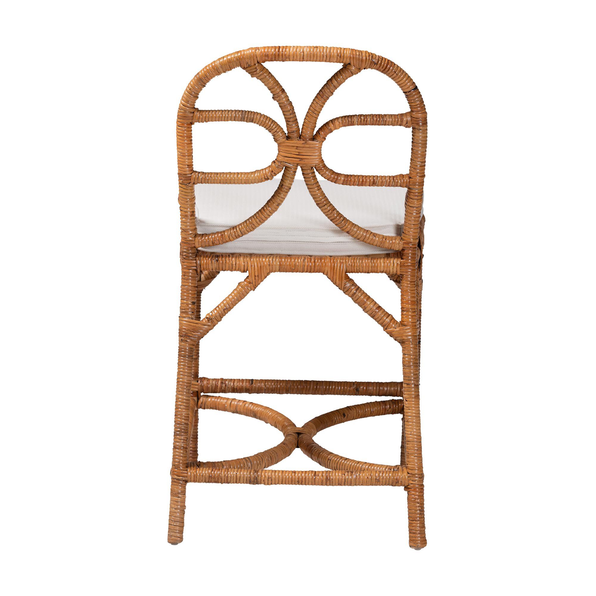 Alondra Natural Rattan Counter Stool, HONEY, alternate image number 4