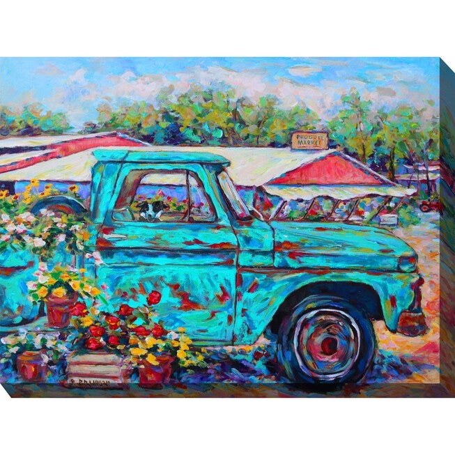 Market Day Outdoor Wall Art, MULTI, hi-res image number null
