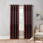 Ellyn Bonded Velvet Blackout Grommet Panel, MERLOT, hi-res image number null