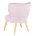 Velvet Curved Arm Chair, , alternate image number null