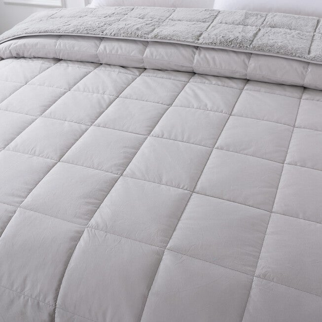 Cozy Down Reversible Blanket, , on-hover image number 1