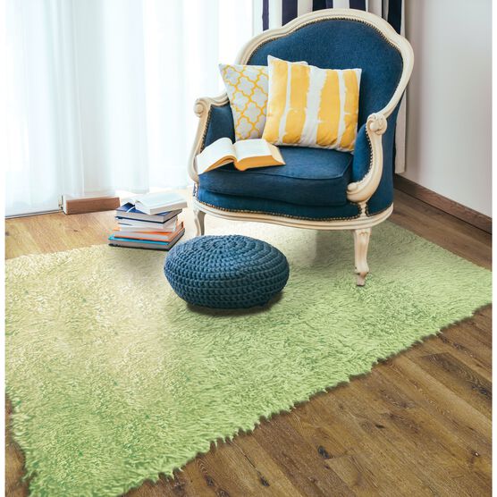 Flokati Lime Green Rug, , alternate image number null