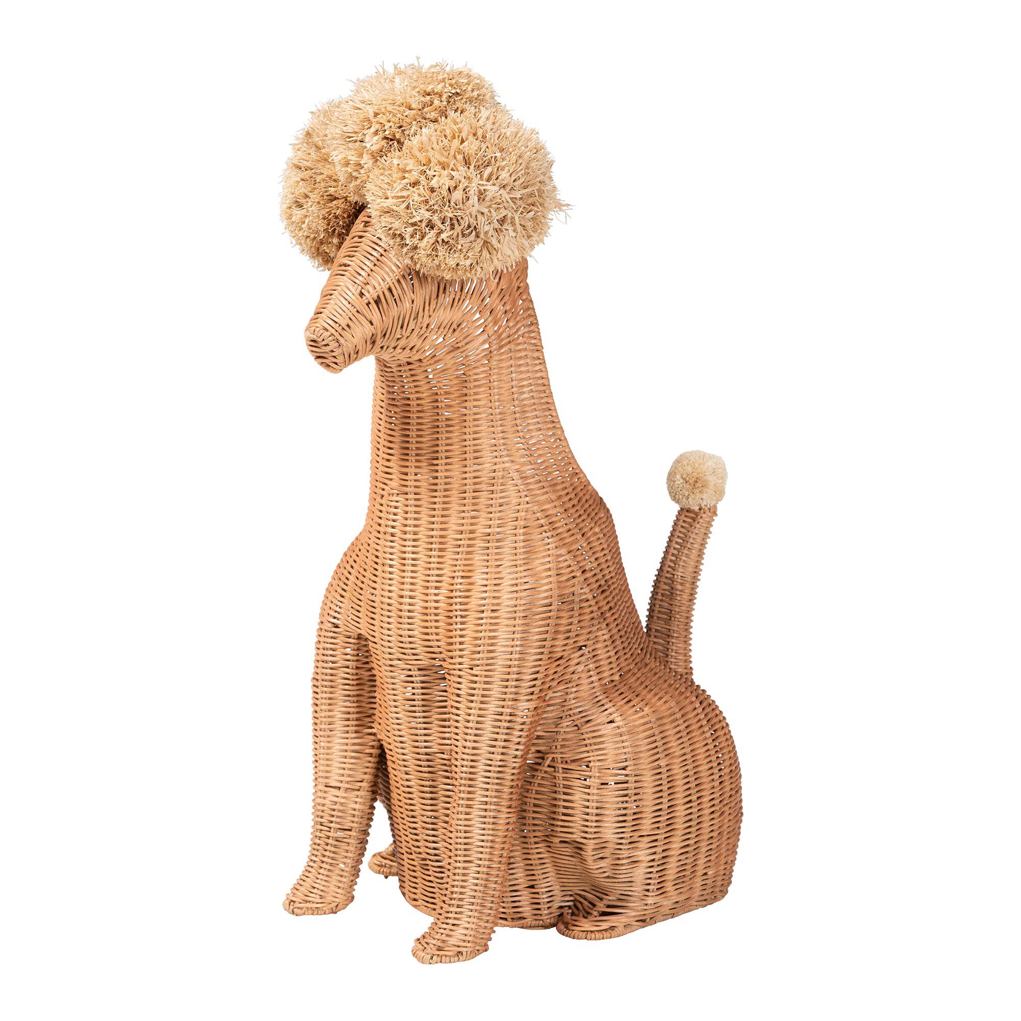 Persis Natural Rattan Poodle Umbrella Holder, HONEY, alternate image number 1