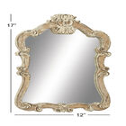 Cream Vintage Wood Wall Mirror, , alternate image number 6