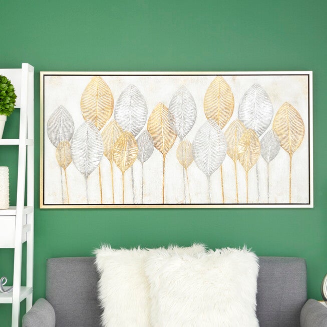 Cosmoliving By Cosmopolitan Brown Canvas Wall Art Framed Wall Art, , alternate image number null