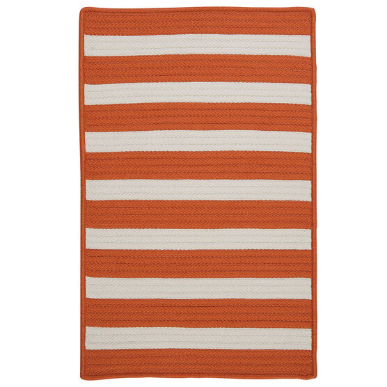 Bay Stripe Orange Rug , ORANGE, hi-res image number null