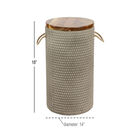 Beige Cement Modern Outdoor Accent Table, , alternate image number null