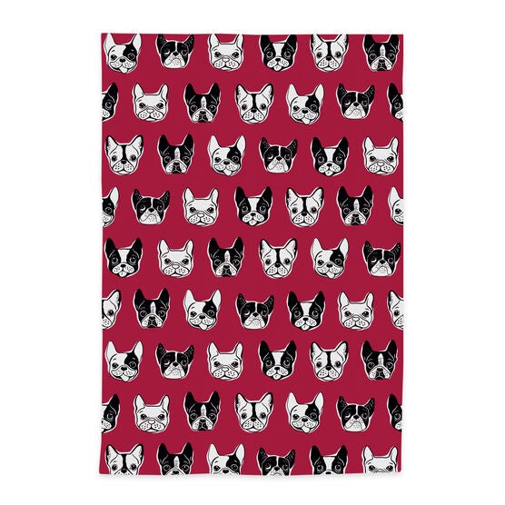 Pet Animal Designer Print Kitchen Dish Towel, Set 2, , alternate image number null