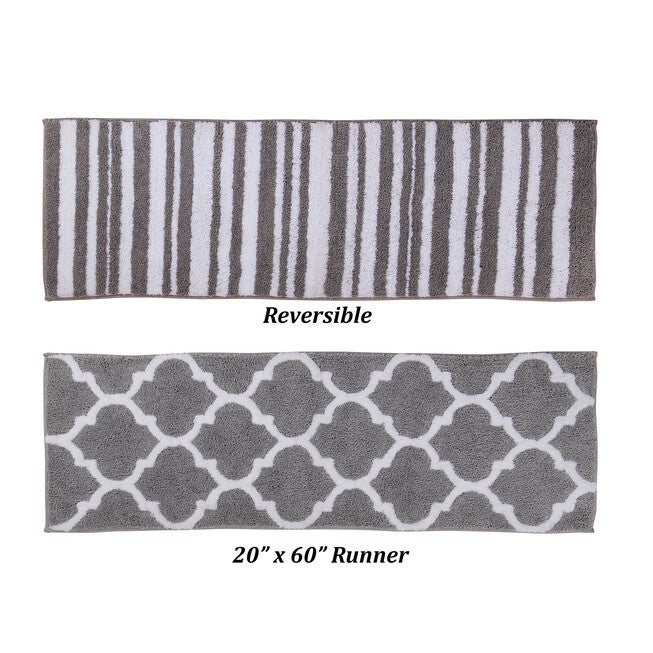 Marrakesh Collection 100% Polyester 20 inches X 60 inches Runner Bath Rug, , alternate image number null
