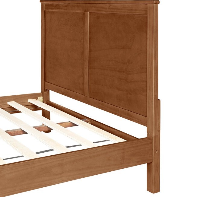 Winston Wooden Platform Bed in Cherry, King with 2 Nightstands, WALNUT, alternate image number 4