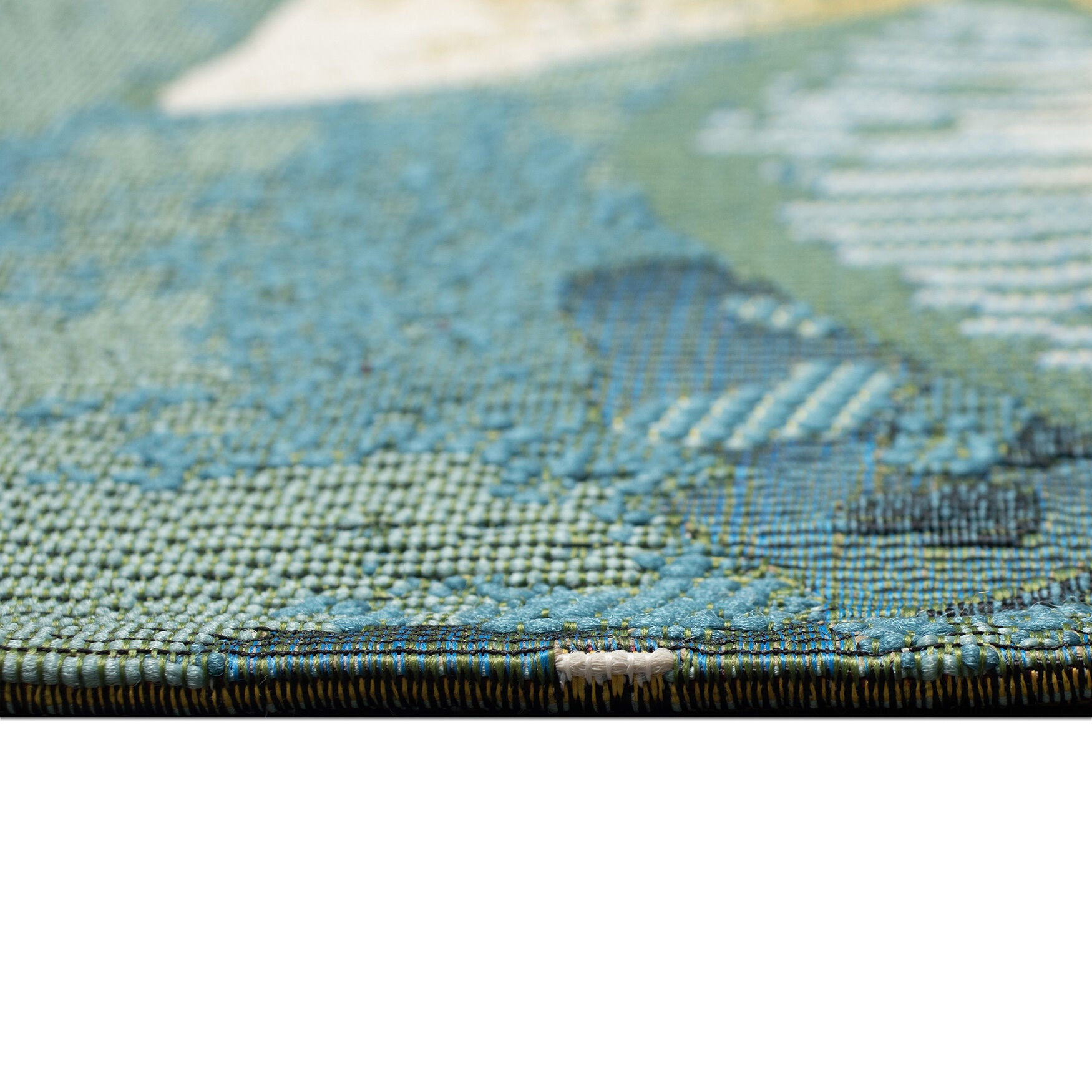 Marina Fish Indoor/Outdoor Area Rug Aqua, , alternate image number 2